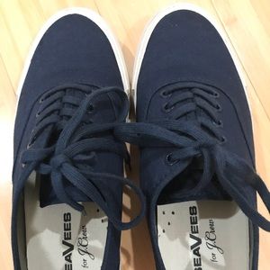 SeaVees for jcrew navy blue canvas legend sneakers